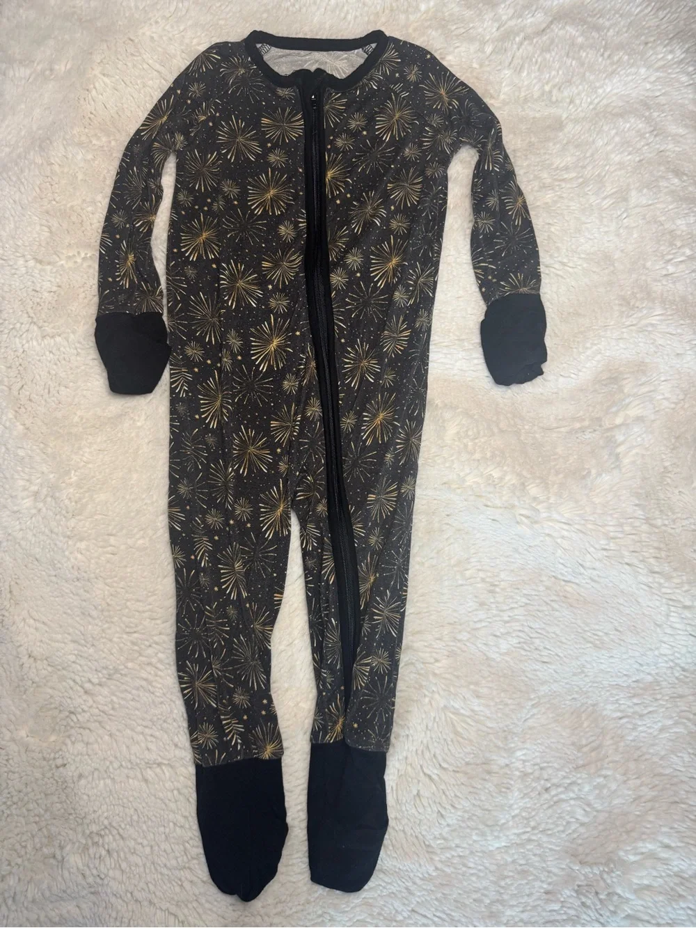 Little One Shop Bamboo Fireworks Footie Sleeper 12-18M